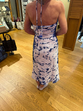 TIE-DYE BLUE COTTON COVER-UP