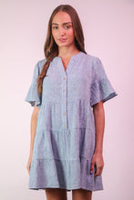 Mineral Washed Baby Bell Sleeve Woven Mini Dress - Assorted Colors