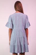 Mineral Washed Baby Bell Sleeve Woven Mini Dress - Assorted Colors