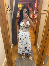 TIE-DYE BLUE COTTON COVER-UP