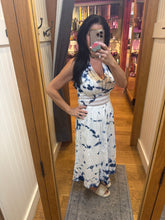 TIE-DYE BLUE COTTON COVER-UP