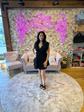 BLACK COTTON DRESS COVER-UP