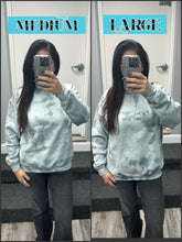 Acid Wash Tye Dye Sweatshirt - Grey