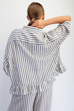 Bailey Stripe Shirt - Black/ Natural