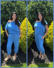French Terry Cropped Jogger Pants - Aqua Splash or Stone Taupe