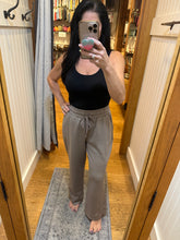 SCUBA DRAWSTRING PANTS - BLACK OR COCOA