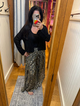 Wrap Pant - Black/Gold