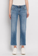 FLYING MONKEY MID RISE CROP STRAIGHT JEANS - STATELY