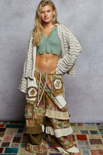 POL Relaxed Fit Open Cardigan In Chenille - Almond or Black