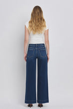 FLYING MONKEY HIGH RISE WIDE TROUSER JEANS - DARK DENIM