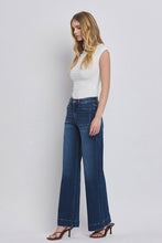 FLYING MONKEY HIGH RISE WIDE TROUSER JEANS - DARK DENIM