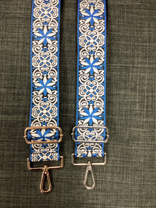 Royal Bluel Abstract Bag Strap