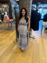 V Neck Twist Front Cut Out Maxi Dress W Embroidery - Sweet Pea