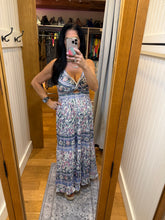 V Neck Twist Front Cut Out Maxi Dress W Embroidery - Sweet Pea