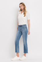 FLYING MONKEY MID RISE CROP STRAIGHT JEANS - STATELY