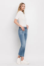 FLYING MONKEY MID RISE CROP STRAIGHT JEANS - STATELY