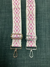 Pink Embroidered Bag Strap