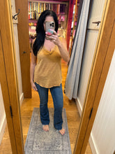 CRINKLE WASHED V-NECK SLEEVELESS TOP - ASSORTED COLORS