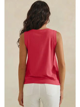 Luxeair Ribbed Relaxed V-Neck Tank Top- Assorted Colors