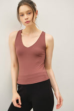 New Color-Soft Core - Basic Full Length V-neck Tank - Chocolate, Black or White