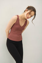 New Color-Soft Core - Basic Full Length V-neck Tank - Chocolate, Black or White