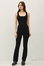 Soft Core-double Lined Basic Square Neck Tank - Black, Chocolate or Off-White