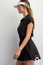 Butter Short Sleeve Quarter Zip Romper - Sugar Pink or Black