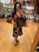 V Neck Twist Front Cut Out Half Sleeve Hi Lo Maxi - Black