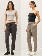 New Color-tencel Tapered Pants - Charcoal or Greige