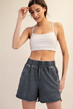 Mineral Washed Terry Short - Black or Mocha