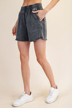 Mineral Washed Terry Short - Black or Mocha