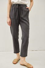 New Color-tencel Tapered Pants - Charcoal or Greige