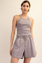 Mineral Washed Terry Short - Black or Mocha