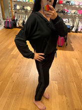Ariella Slim Leg Contrast Pant In Scuba - Black