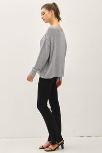 Chunky Cable Textured Knit Sweater - Ivory, Mocha, Gray