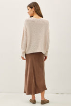 Chunky Cable Textured Knit Sweater - Ivory, Mocha, Gray