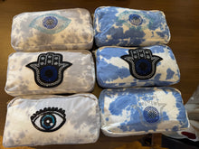Canvas Zipper Pouch Evil Eye Or Hamsa