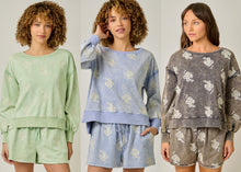 Essential Washed Embroidered Sweatshirt - Assorted Colors