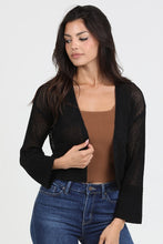 Light Weight Open Knit Cardigan Sweater - Assorted Colors