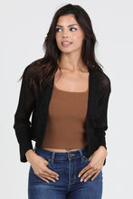 Light Weight Open Knit Cardigan Sweater - Assorted Colors