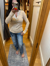 Washed Thermal Henley Top - Assorted Colors
