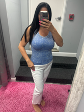 ZENANA 2 WAY NECKLINE WASHED RIBBED CROPPED TANK TOP - ASSORTED COLORS