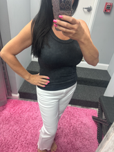 ZENANA 2 WAY NECKLINE WASHED RIBBED CROPPED TANK TOP - ASSORTED COLORS