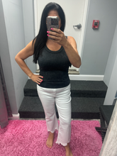 ZENANA 2 WAY NECKLINE WASHED RIBBED CROPPED TANK TOP - ASSORTED COLORS