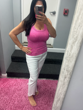 ZENANA 2 WAY NECKLINE WASHED RIBBED CROPPED TANK TOP - ASSORTED COLORS