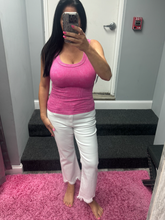 ZENANA 2 WAY NECKLINE WASHED RIBBED CROPPED TANK TOP - ASSORTED COLORS