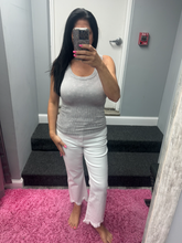 ZENANA 2 WAY NECKLINE WASHED RIBBED CROPPED TANK TOP - ASSORTED COLORS
