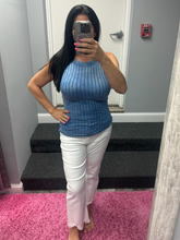 RIBBED SLEEVELESS TANK TOP WITH EXPOSED SEAM - ASSORTED COLORS