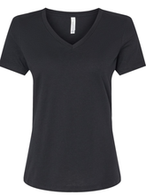 BELLA + CANVAS - Women's Relaxed Heather CVC V-Neck Tee - Assorted Colors