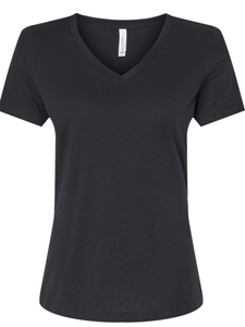 BELLA + CANVAS - Women's Relaxed Heather CVC V-Neck Tee - Assorted Colors